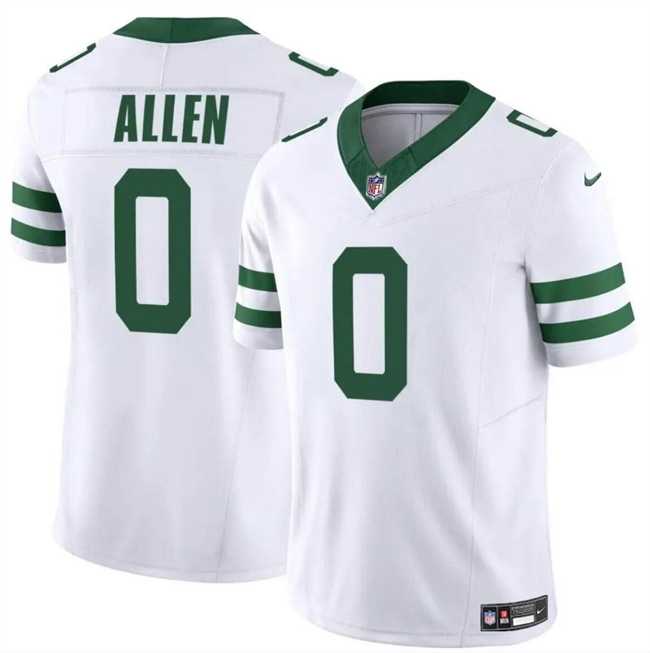 Men & Women & Youth New York Jets #0 Braelon Allen White 2024 F.U.S.E. Vapor Limited Stitched Jersey